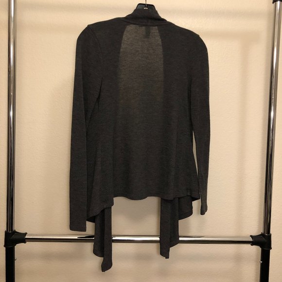 Dark Gray Long-Sleeve Cardigan Small - Picture 2 of 2